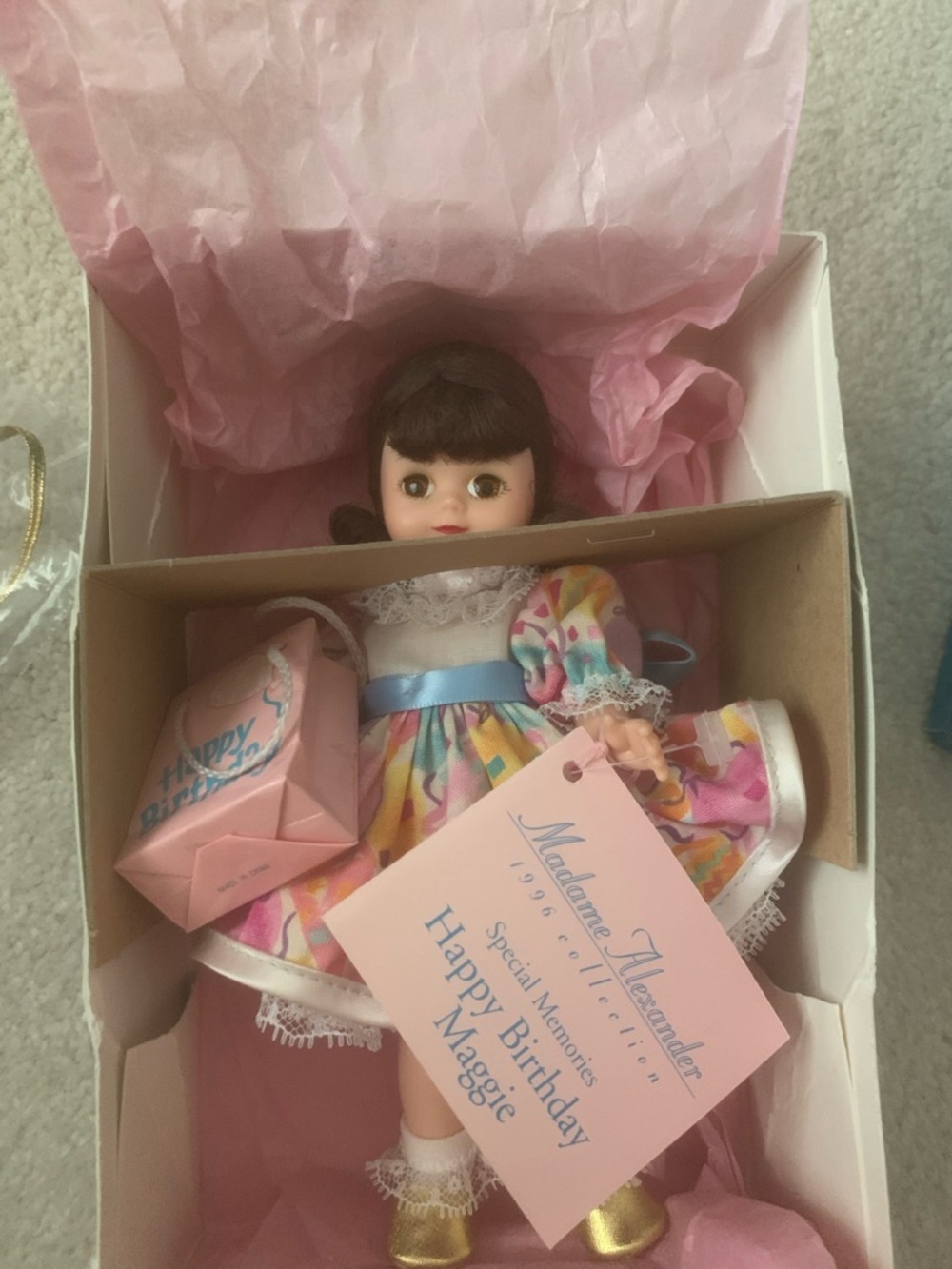 Madame Alexander “Happy Birthday Maggie”